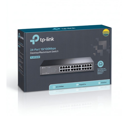 Свитч TP-Link TL-SF1024D (24-портовый сетевой коммутатор) 100 Мбит/с