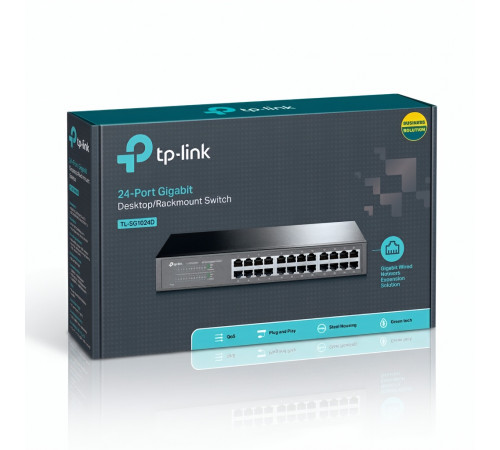Свитч TP-Link TL-SG1024D (24-портовый сетевой коммутатор) 1000 Мбит/с