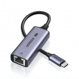 Сетевой адаптер | с Type-C на RJ45 (LAN Ethernet) | UGREEN CM648 | 2.5 Гигабит