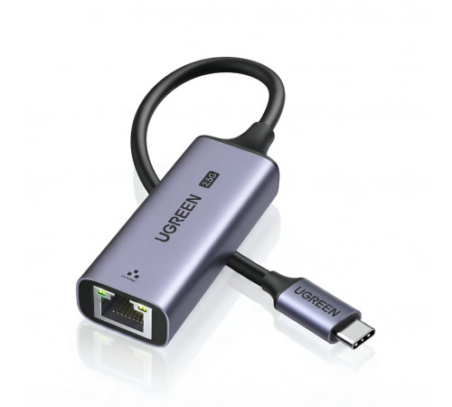Сетевой адаптер | с Type-C на RJ45 (LAN Ethernet) | UGREEN CM648 | 2.5 Гигабит