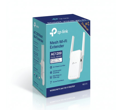 Усилитель WIFI сигнала TP-Link RE315 | Dual Band / One Mesh | WIFI 5