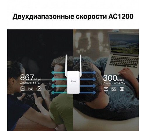 Усилитель WIFI сигнала TP-Link RE315 | Dual Band / One Mesh | WIFI 5