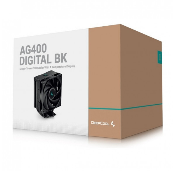 Кулер для процессора башенный Deepcool AG400 Digital BK (с дисплеем) Кулер для процессора башенный Deepcool AG400 Digital BK (с дисплеем)
