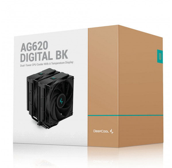 Кулер для процессора башенный Deepcool AG620 Digital BK (с дисплеем) Кулер для процессора башенный Deepcool AG620 Digital BK (с дисплеем)