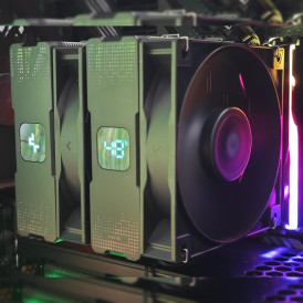 Кулер для процессора башенный Deepcool AG620 Digital BK (с дисплеем)