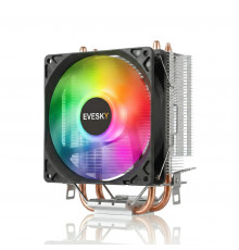 Кулер для процессора башенный EVESKY 100 LED (2 трубки)