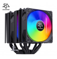 Кулер для процессора башенный Snowman M-X6 BK RGB (6 трубок)