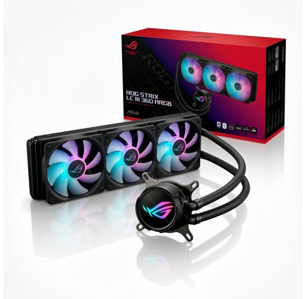 Жидкостное охлаждение ASUS ROG STRIX LC III 360 ARGB (СЖО) для процессора б/у
