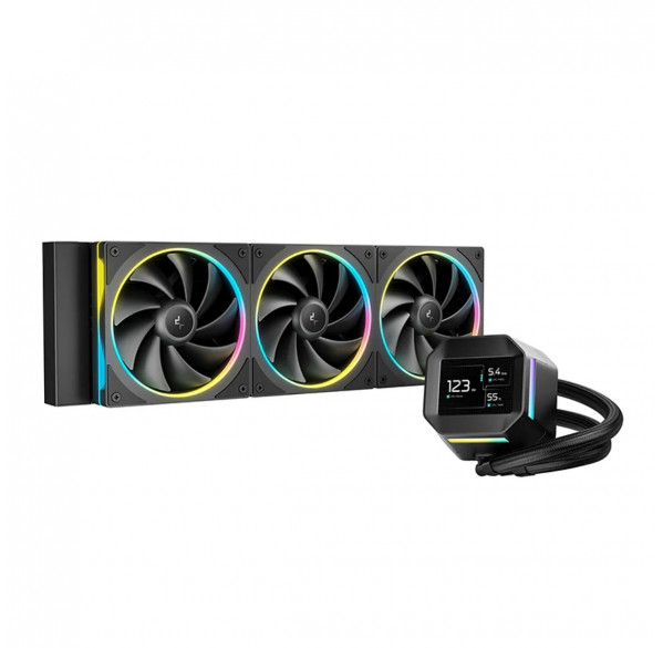 Водяное охлаждение для процессора Deepcool LM360 ARGB с дисплеем Водяное охлаждение для процессора Deepcool LM360 ARGB с дисплеем