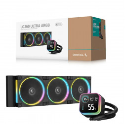 Водяное охлаждение для процессора Deepcool LQ360 ULTRA ARGB с дисплеем
