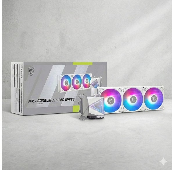 Водяное охлаждение СЖО для процессора MSI MAG Coreliquid I360 White