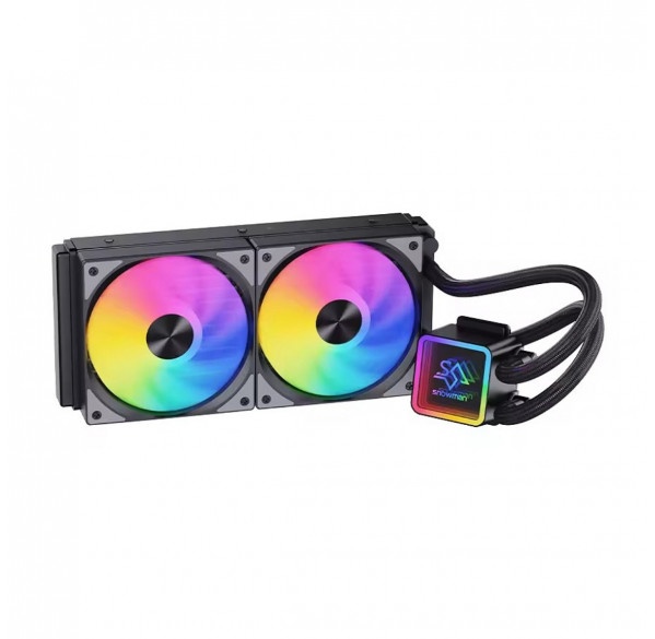 Водяное охлаждение для процессора Snowman KS240 3D ARGB Black