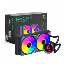 Водяное охлаждение для процессора Snowman TA240 3D ARGB с дисплеем Black 