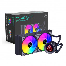 Водяное охлаждение для процессора Snowman TA240 3D ARGB с дисплеем Black 