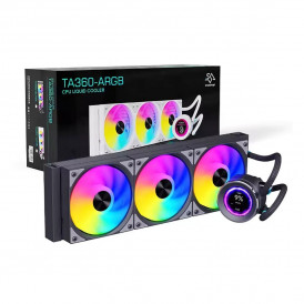 Водяное охлаждение для процессора Snowman TA360 3D ARGB с дисплеем Black 