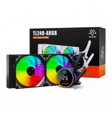 Водяное охлаждение для процессора Snowman TL240 ARGB с дисплеем Black 