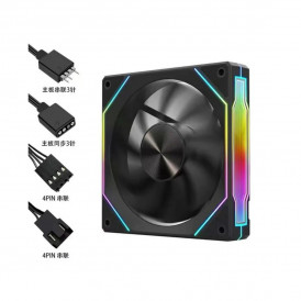 Кулер для корпуса ПК ARGB 3D реверсивный 120mm
