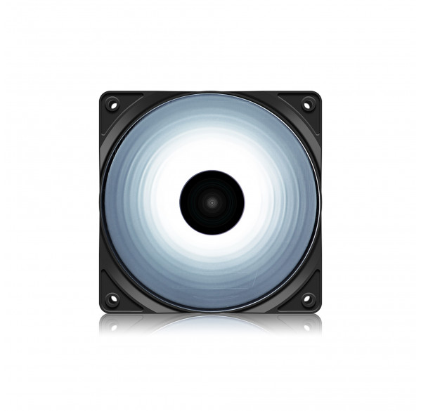 Кулер для корпуса ПК Deepcool RF120 LED белый 120mm Кулер для корпуса ПК Deepcool RF120 LED белый 120mm