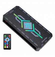 Контроллер ARGB 3PIN SNOWMAN для подключения девяти вентиляторов