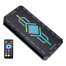 Контроллер ARGB 3PIN SNOWMAN для подключения девяти вентиляторов