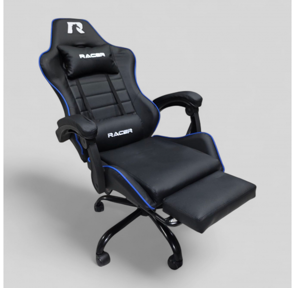 Кресло игровое RACER Mustang Чёрный + Синий Кресло игровое RACER Mustang Чёрный + Синий