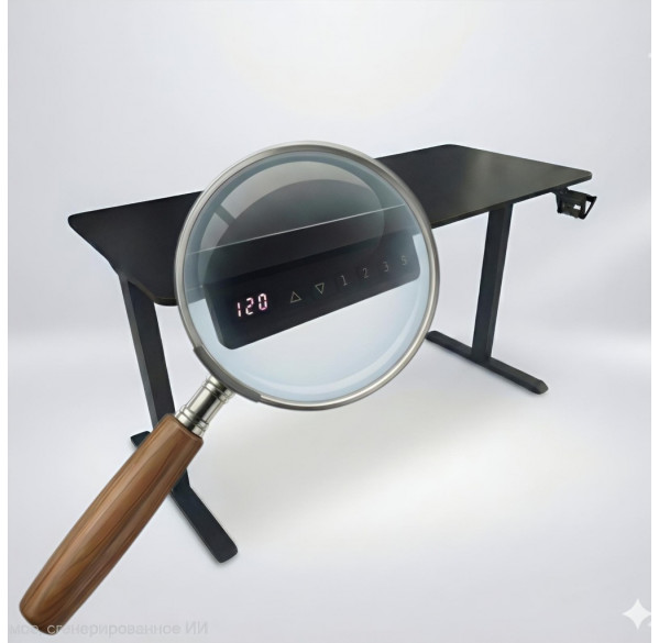 Стол компьютерный с подъёмным электрическим механизмом, 140x60 см