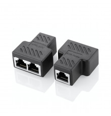 Переходник соединитель с LAN на 2x LAN (RJ45, Ethernet)