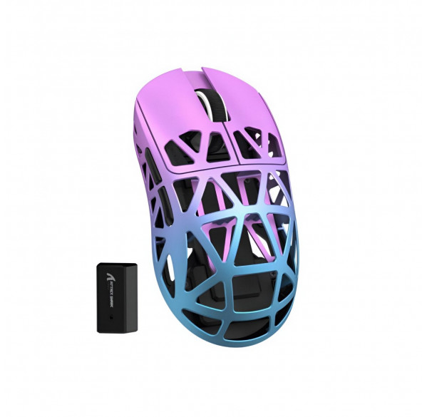 Мышь Attack Shark R2 Twilight Purple, игровая, беспроводная, перезаряжаемая
