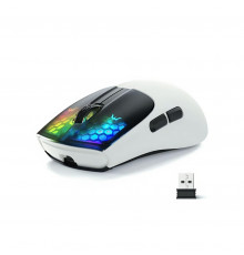 Мышь Attack Shark X5 белая, игровая, беспроводная, перезаряжаемая