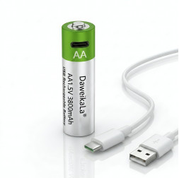 Батарейка AA 1.5V перезаряжаемая по Type-C
