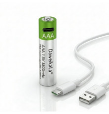 Батарейка AAA 1.5V перезаряжаемая по Type-C