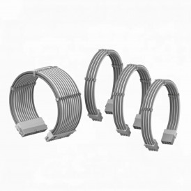 Кабеля питания для ПК кастомные Wincool, серо-белые