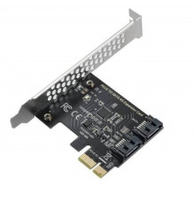 Адаптер PCIe to 2x SATA
