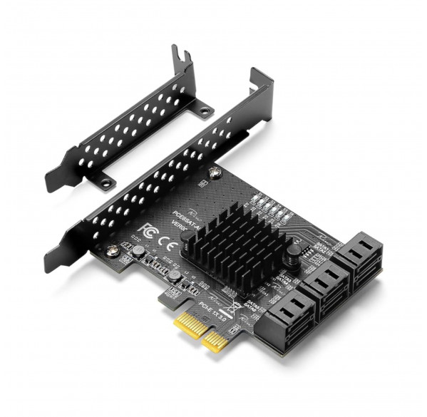 Адаптер PCIe to 6x SATA Адаптер PCIe to 6x SATA