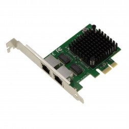 Сетевой адаптер PCIe Gigabit Ethernet (2-х портовый RJ-45)