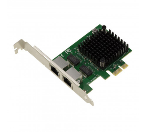 Сетевой адаптер PCIe Gigabit Ethernet (2-х портовый RJ-45)