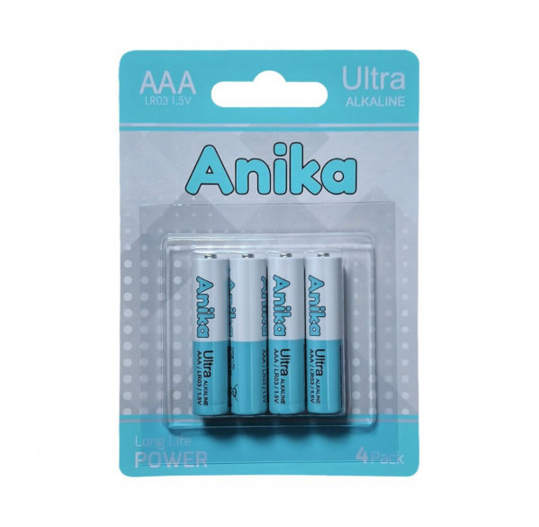 Батарейки Anika Ultra AAA 4 штуки Батарейки Anika Ultra AAA 4 штуки