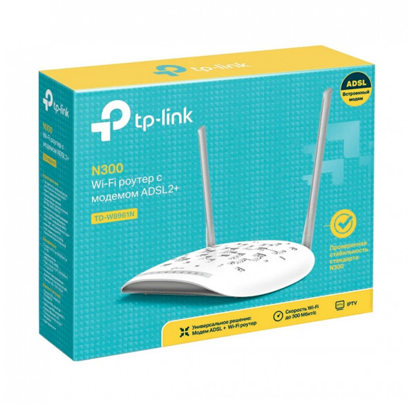 Роутер WIFI TP-Link TD-W8961ND ADSL Роутер WIFI TP-Link TD-W8961ND ADSL