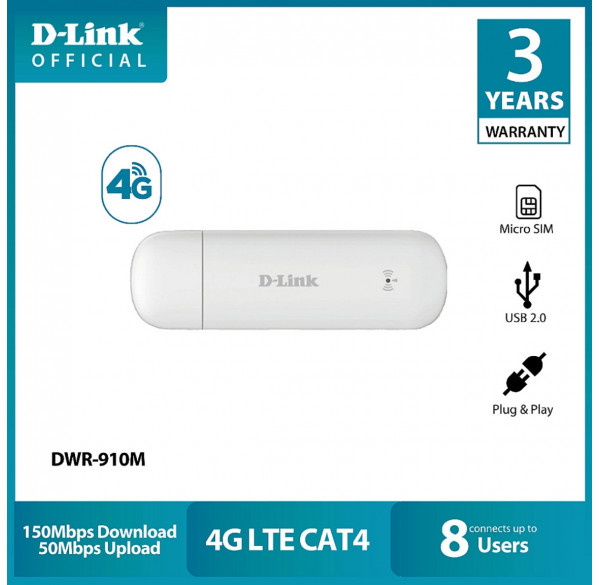 Модем 4G LTE USB D-Link DWR910M Модем 4G LTE USB D-Link DWR910M