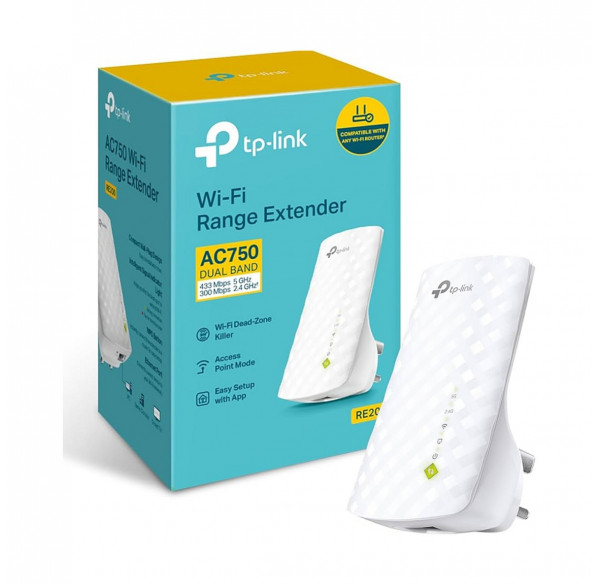 Усилитель сигнала WIFI, репитер TP-Link RE200 AC750