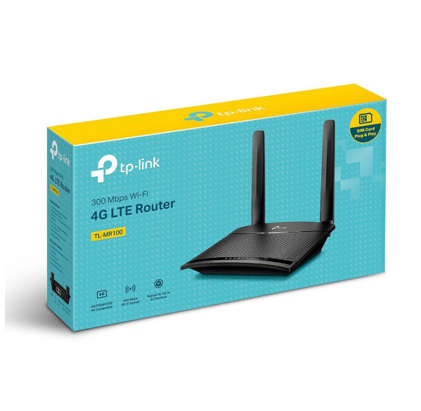 Роутер WIFI TP-Link TL-MR100 4G LTE с поддержкой sim-card Роутер WIFI TP-Link TL-MR100 4G LTE с поддержкой sim-card