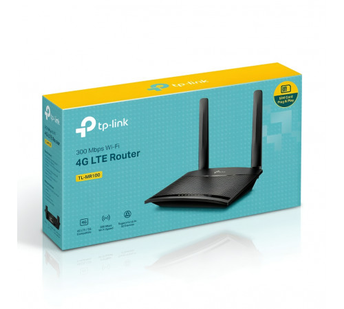 Роутер WIFI TP-Link TL-MR100 4G LTE с поддержкой sim-card