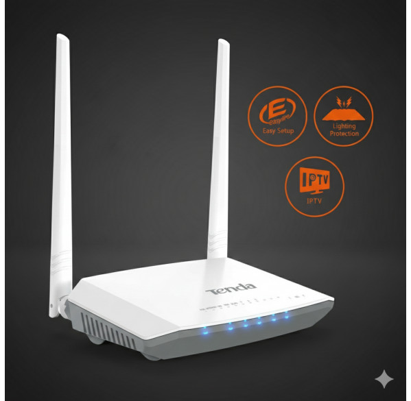 Роутер WIFI Tenda D301 v2.0 N300, (АГТС, Туркментелеком)