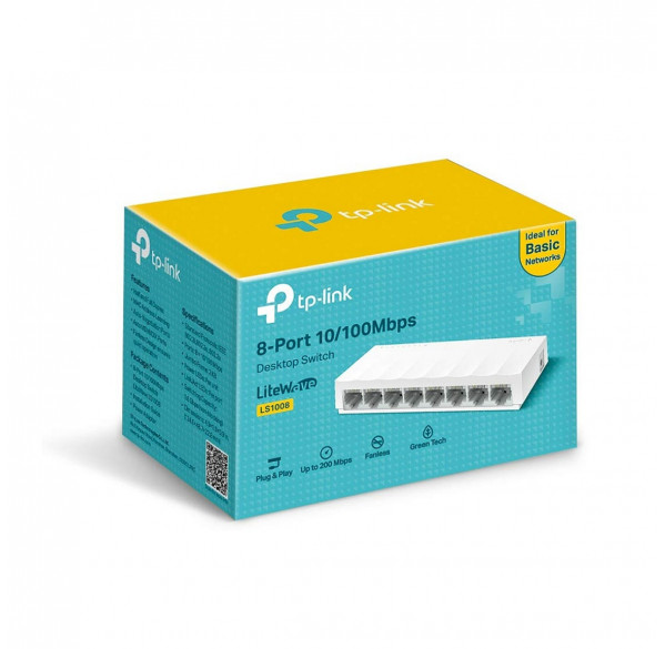 Свитч, 8-ти портовый сетевой коммутатор TP-Link LS1008 / 100 Mbps Свитч, 8-ти портовый сетевой коммутатор TP-Link LS1008 / 100 Mbps