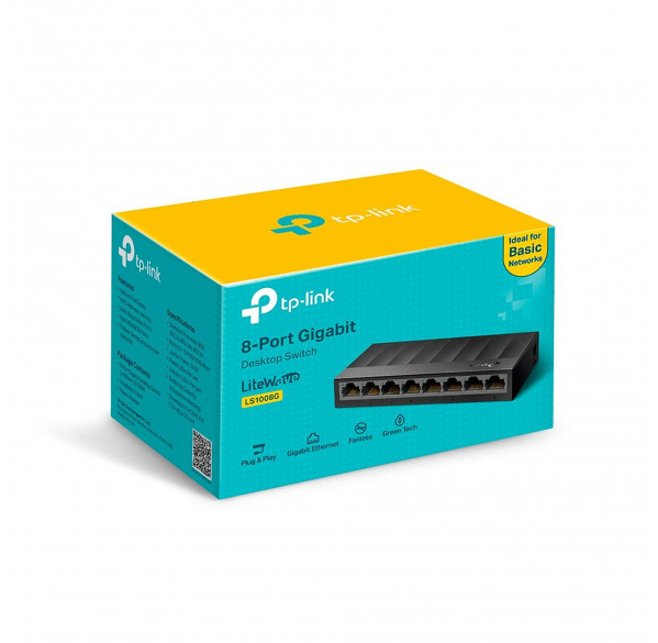 Свитч, 8-ти портовый сетевой коммутатор TP-Link LS1008G / Gigabit Свитч, 8-ти портовый сетевой коммутатор TP-Link LS1008G / Gigabit