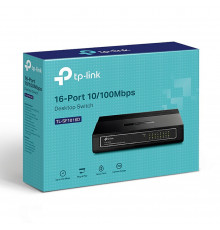 Свитч, 16-ти портовый сетевой коммутатор TP-Link TL-SF10016D / 100 Mbps