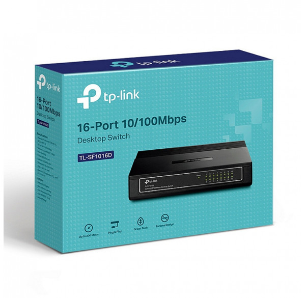 Свитч, 16-ти портовый сетевой коммутатор TP-Link TL-SF10016D / 100 Mbps Свитч, 16-ти портовый сетевой коммутатор TP-Link TL-SF10016D / 100 Mbps