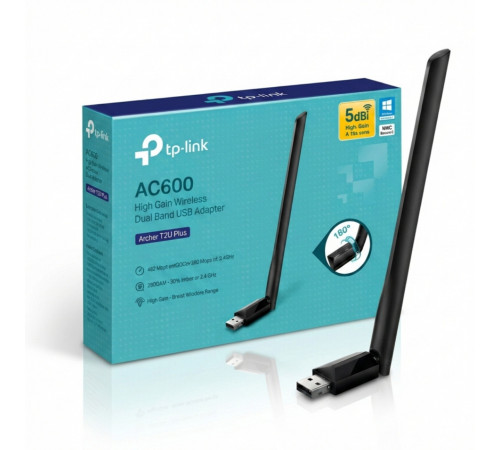 Адаптер USB WI-FI TP-Link Archer T2U Plus AC600 свисток