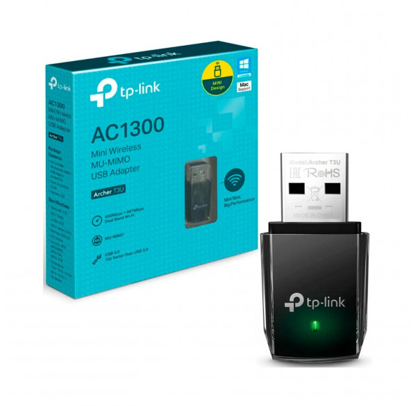 Адаптер USB WI-FI TP-Link Archer T3U AC1300 свисток