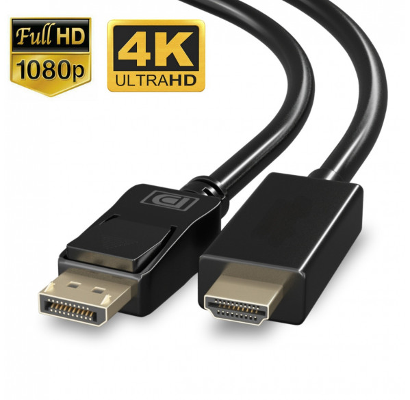 Кабель с DP на HDMI 1,5m Кабель с DP на HDMI 1,5m
